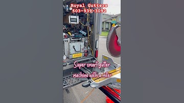 How Does a Smart Gutter Machine With Miter Saw Work? 🛠️ #diygutters #gutters #shorts #youtubeshorts