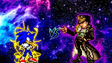 Sonic Chaos OP (all form) VS Jotaro K1 V2 in Jump Force Mugen
