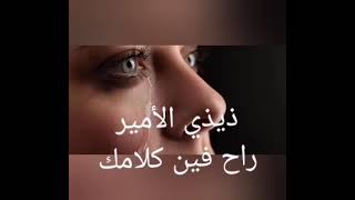 الاغنيه التي تم حزفها من اليوتوب ذيذي الأمير راح فين كلامك