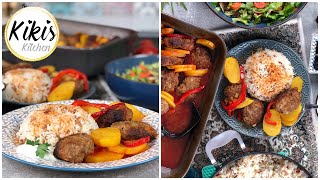 Kebab mit Kartoffeln und Tomatensauce aus dem Ofen | Izmir Köfte | Iftar Menü | Reis mit Sehriye #4