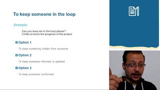 To Keep Someone In The Loop To Keep Someone In The Loop