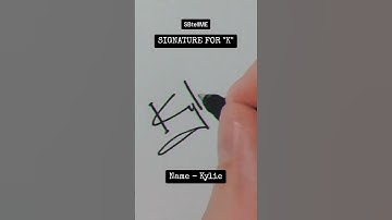 Signature for K | Kylie | SBtellME Calligraphy and Handwriting #shorts #signature #calligraphy