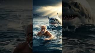 "Army Woman Fights Shark to Save Old Man in Wheelchair!"