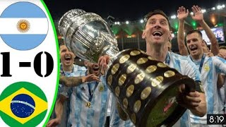 Argentina vs Brazil 1-0 highlight extended - copa america final 2021