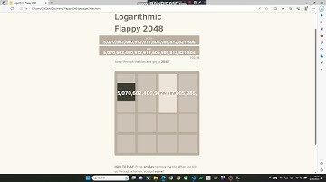 Logarithmic Flappy 2048 - 1.4965776766268446sD score