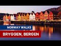 Norway Walks 4K:  Bryggen Bergen - Bergen