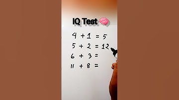 Mind-Blowing IQ Test: Can You Solve This Trending Math Puzzle? 😱🧠 #maths #iqtest #braintest