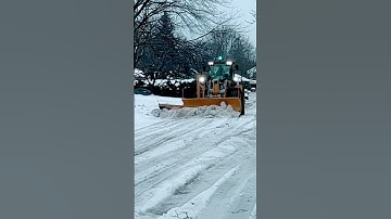 CAT Loader Plowing Snow #snowplow