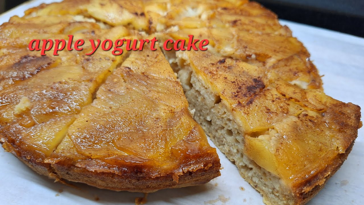 DELICIOUS APPLE YOGURT CAKE - YouTube