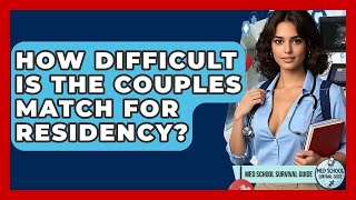Información How Difficult Is The Couples Match For Residency - Med School Survival Guide Actualización