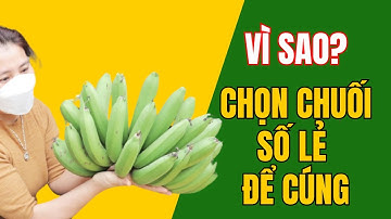 Tại sao phải chọn nải chuối lẻ quả để cũng lễ