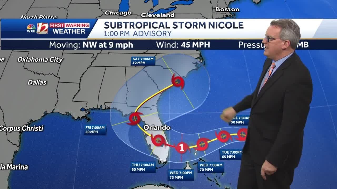WATCH: Tracking Nicole for late week impact - YouTube