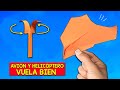 Como Hacer un Avión de Papel y un Helicóptero, Vuelan Bien! | Mejores Aviones De Papel EN DIRECTO