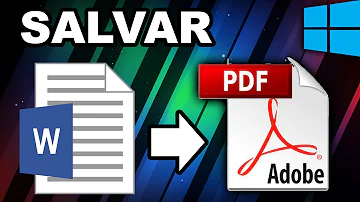 Como salvar um documento do Word em PDF?