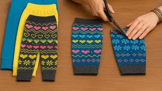 Arkadaşımın Çocuğunun Küçülen Yırtılan Yün Taytıyla Bakın Neler Yaptım