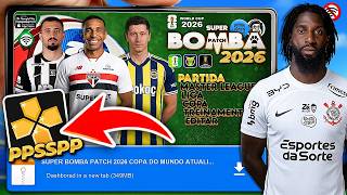 🚨 BOMBA PATCH 2026 (PPSSPP) MEDIAFIRE DIRETO! ATUALIZAÇÃO & NOVIDADES NO CELULAR ✅ MOD PES EFOOTBALL