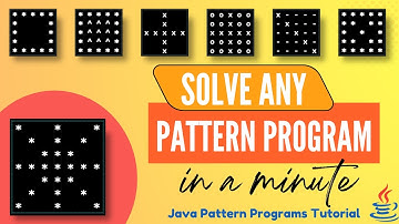 Pattern programs in Java | Hindi | Solve any pattern program | One logic for all patterns|softethics