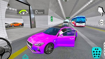 New Purple Mercedes In Secret Tunnel 3d Driving Class game play video || Car Game #gameplay #cargame