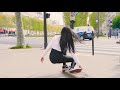 Hyojoo in Paris. Longboard dancing