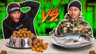 REAL FOOD VS ANIMAL FOOD CHALLENGE
