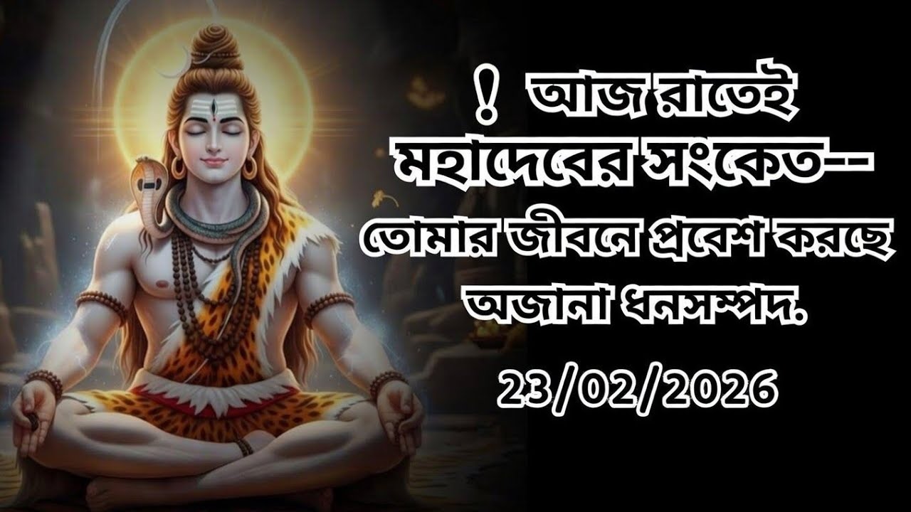 ৮৮৮ 🕉️🔱 আজ রাতেই মহাদেবের সংকেত—তোমার জীবনে প্রবেশ করছে অজানা ধনসম্পদ....!#shivshakti