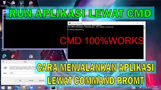 Cara Menjalankan ( membuka) Aplikasi Melalui command promt atau CMD WINDOWS 7,8,10 screenshot 1