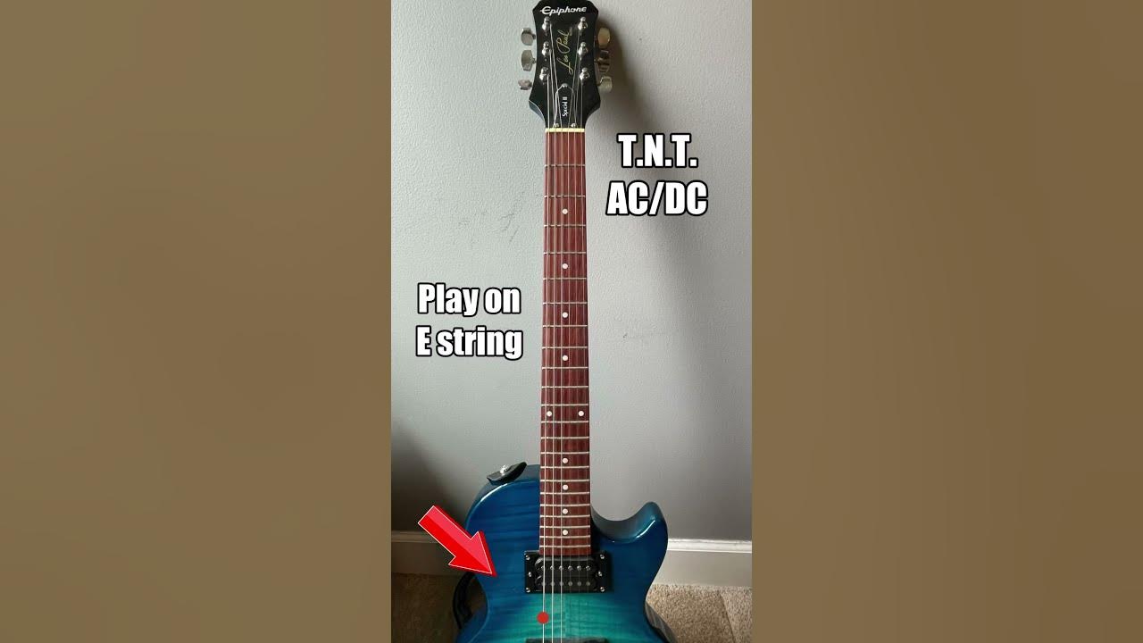 How to play T.N.T. by AC/DC 🎸#shorts #guitar #tutorial #electricguitar #acdc #tnt