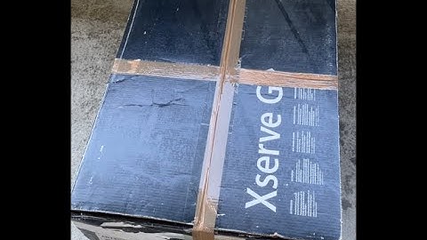 Apple Xserve G5 unpacking, cleaning, format Hard Drives