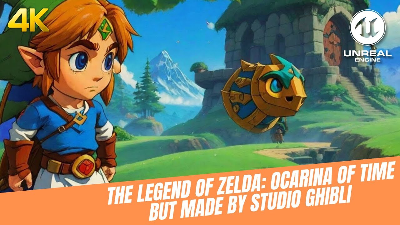 UE5 project reimagines Zelda: Ocarina of Time in the style of Studio Ghibli