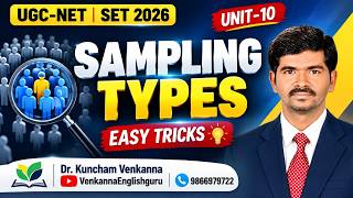 Sampling Types in 10 Minutes 🔥 | Probability vs Non-Probability | UGC-NET/TG-SET/AP-SET 2026
