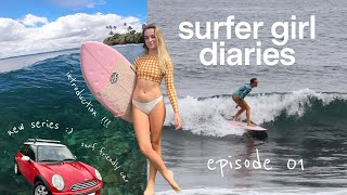 surfer girl diaries | intro & making my car "surf friendly" 🏄‍♀️🚗
