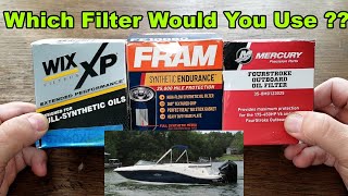 Wix XP 57060XP vs. Fram Endurance FE10060 vs. Mercury 358M0123025 Oil Filter Comparison