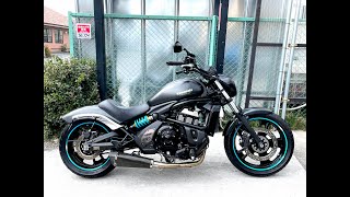 KAWASAKI VULCAN S ABS｜カワサキ バルカンS｜EN650A／社外フルエキゾーストマフラー装備