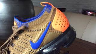 air vapormax flyknit 2 golden beige racer blue