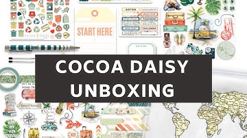 Cocoa Daisy Kits Unboxing: My Escape Collection [Planner Stickers Scrapbooking Supplies]