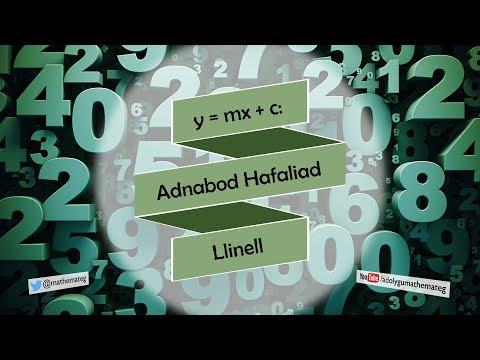 [228 Rh/C] y = mx + c: Adnabod Hafaliad Llinell