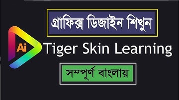 How to use Tiger Skin Learning  in Adobe Illustrator Bangla Tutorials