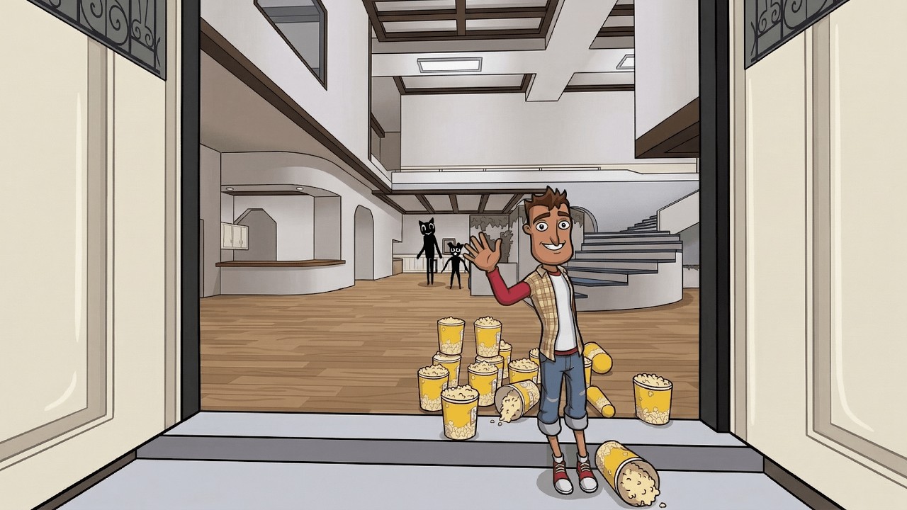 I FOUND CARTOON CAT AND CARTOON MOUSE,AND THEY WHERE NOT HAPPY !