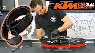 How To Replace Tubeless Rim Seal Bands on KTM/Husqvarna Motorcycles