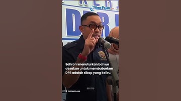 Ahmad Sahroni soal Desakan Bubarkan DPR: yang Bilang Itu Orang Tolol Sedunia