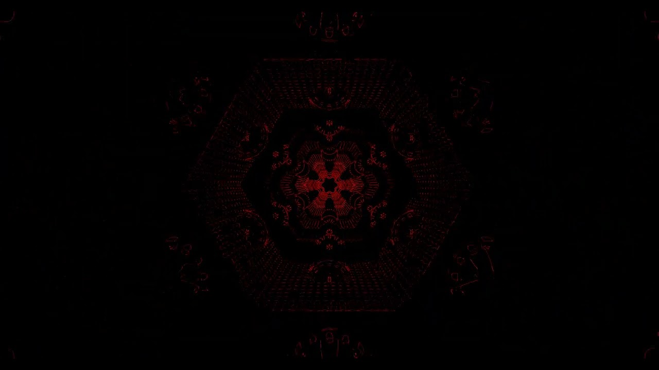 10 hours red neon tunnel kaleidoscope pattern 4k uhd 60fps screensaver windows 11 vj loop