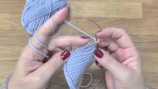 Škola pletení - dětské bačkůrky, 1. díl, Knitting baby boots - YouTube