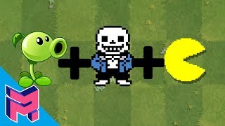 Plants vs Zombies Fusion Hack Animation ( Peashooter + Sans + PacMan )