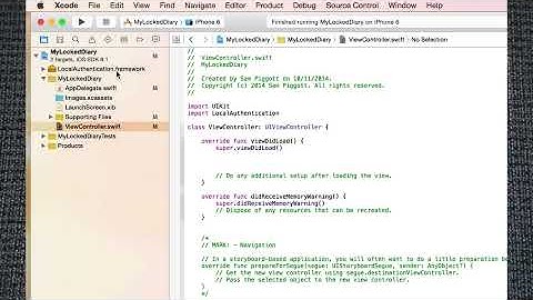 Swift iOS Tutorial - Unlock your app with Touch ID
