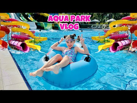 TATİLDE AQUA PARK EĞLENCE VLOG !! YILAN KAYDIRAKTAN ELİF SİNEM KORKTU !!