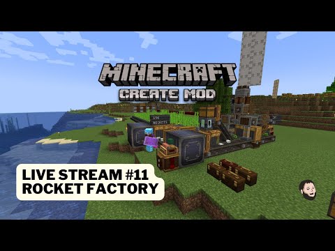 Thumbnail for: Minecraft: Create Mod (Season 2: Episode 11) - Live Stream - Rocket Factory