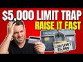"The $5,000 Credit Card Limit Trap – How Low Limits Keep You Poor (And How to Raise Them Fast)"