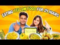 We ate only yellow food for 24 hours  never tried before foods  24 hour food challenge