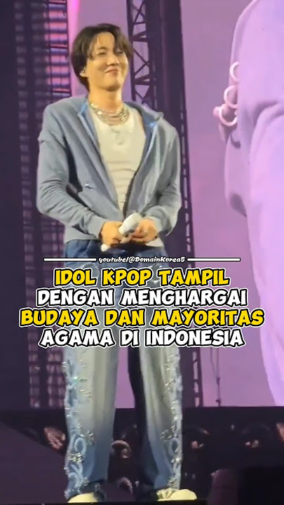 Idol Kpop tampil dengan menghargai budaya dan mayoritas agama di Indonesia #kpop #shorts