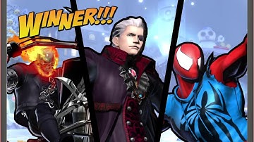 ULTIMATE MARVEL VS. CAPCOM 3 Spiderman,Dante,Ghost Rider Gameplay Request